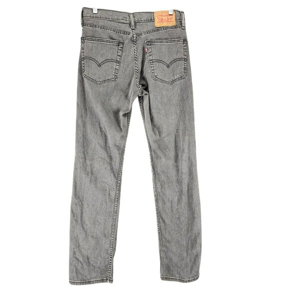 Levis Jeans Mens 30x32 514 Gray Stretch Mid Rise Regular Fit Straight Leg *Read* - Picture 1 of 15